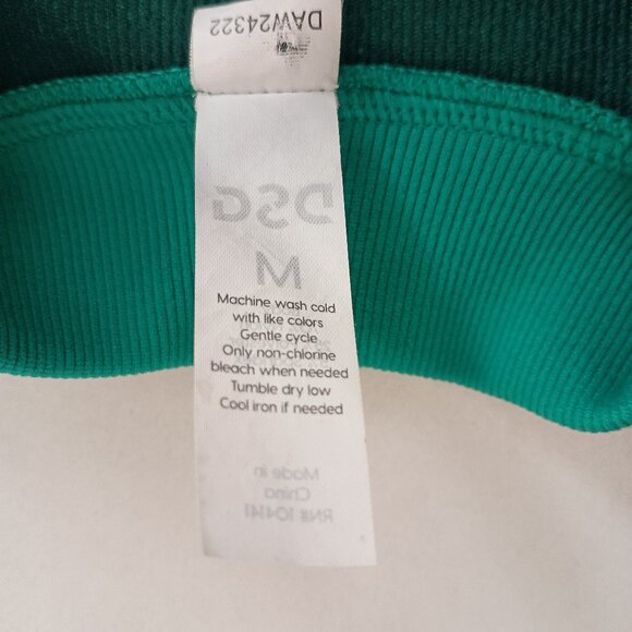 DSG Green with Black Fair Isle Style Long Sleeve Shirt Girl’s Size M - Picture 5 of 11